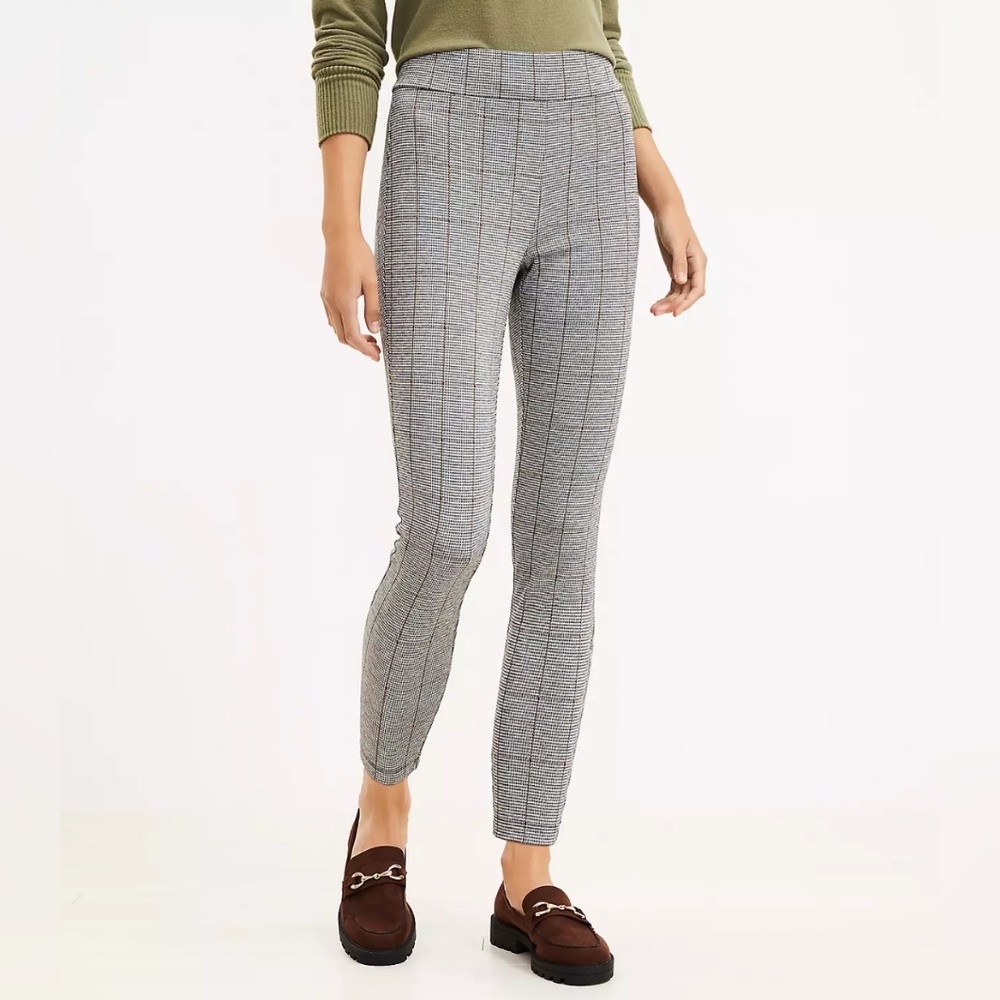 LOFT Plaid Leggings, Size Small, Business Casual, Excellent condition!